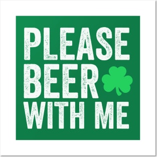 FUNNY ST PATRICKS DAY Posters and Art